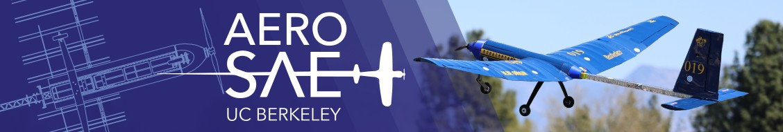 Official Aero SAE banner showing aircraft 019 in flight and an airframe drawing