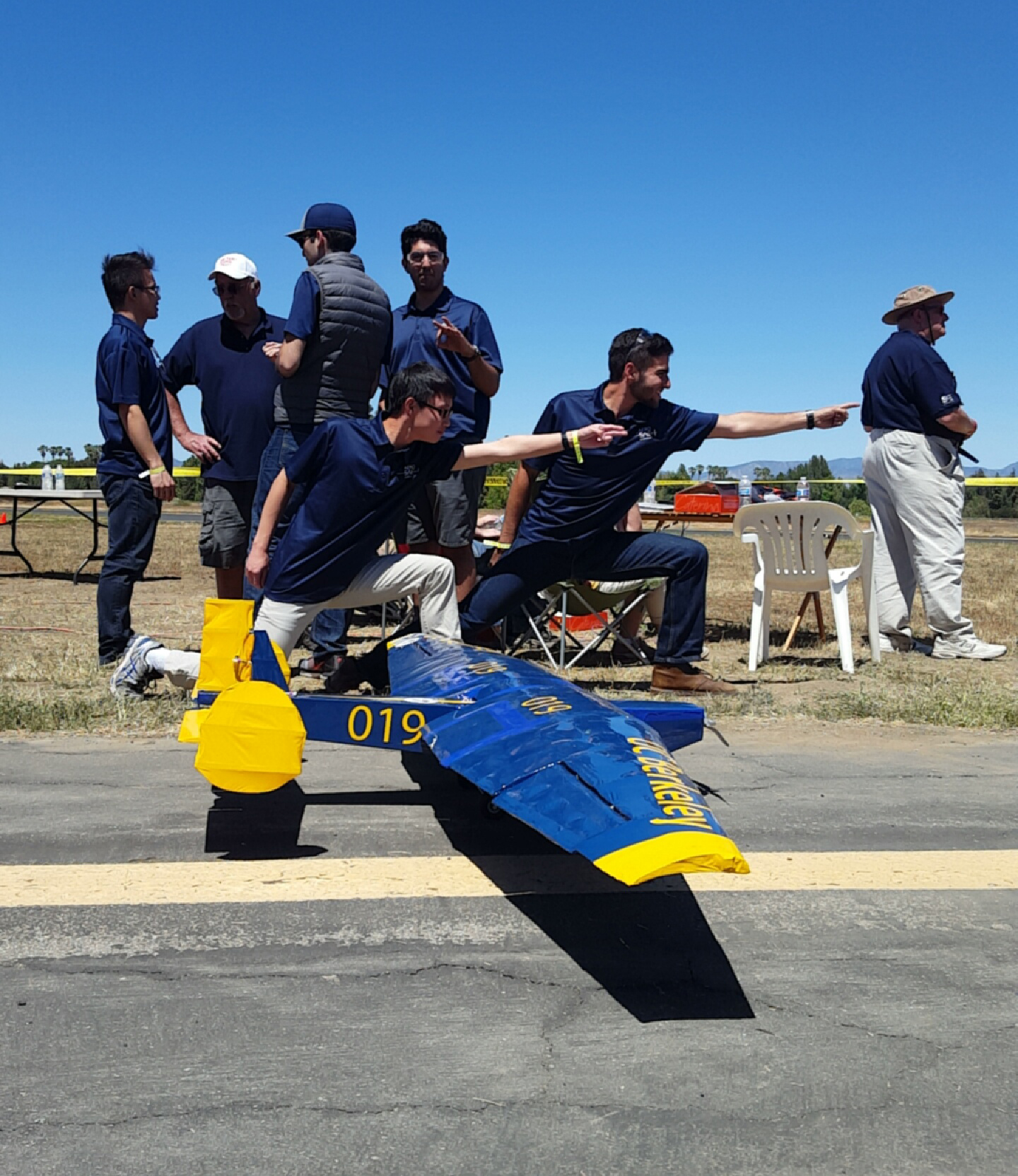 Cal Aero SAE members at an aircraft event